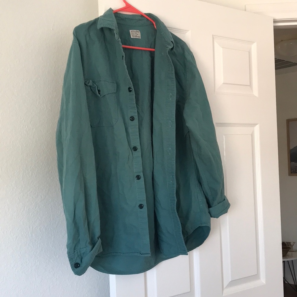 J crew button long sleeve tee